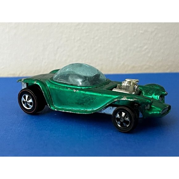 1968 Mattel Hot Wheels Redline Beatnik Bandit Green w/Dark interior HK Rare! - Picture 1 of 10